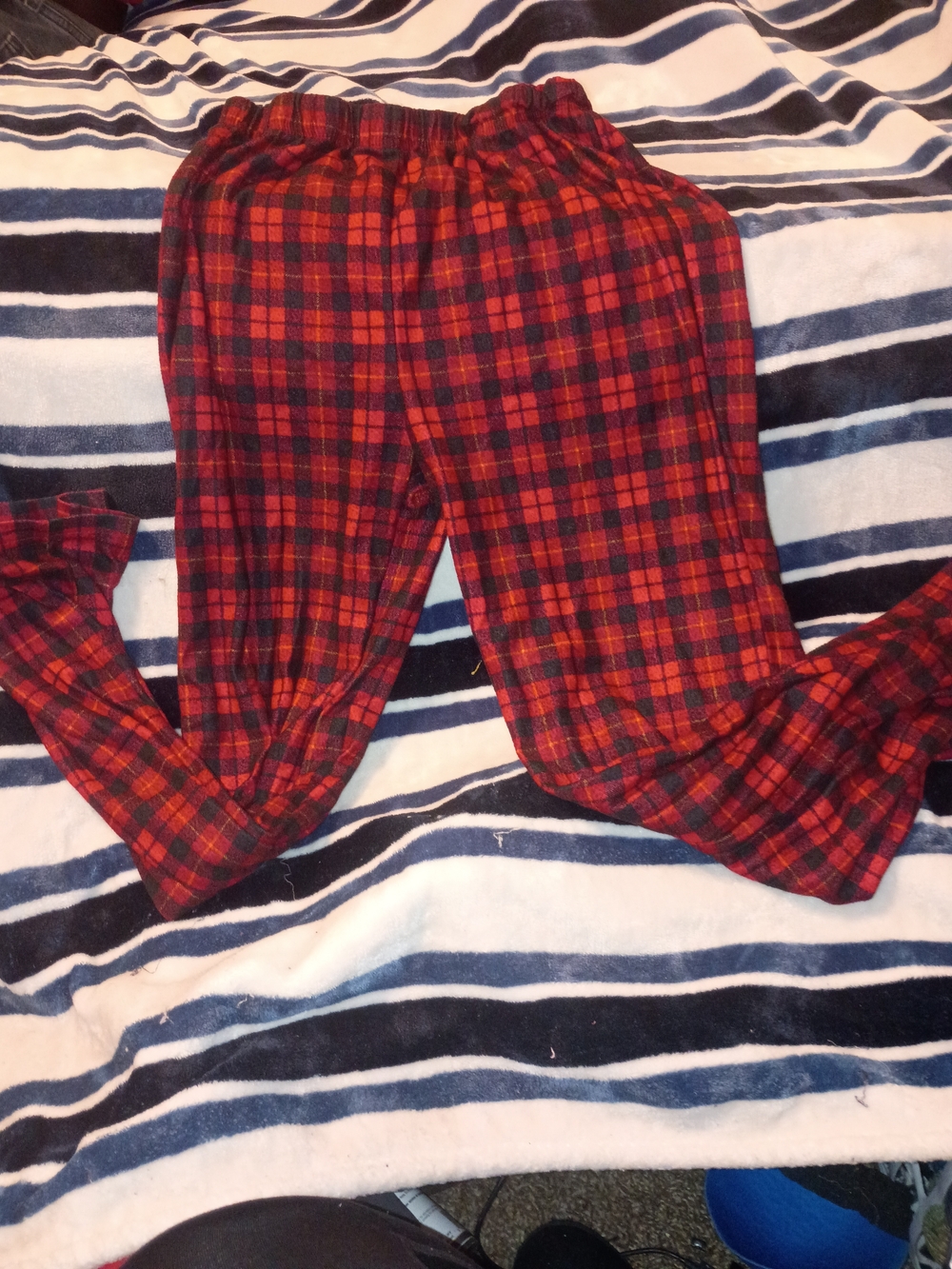 Faded Glory Red and Black Plaid Kids Pajama Pants